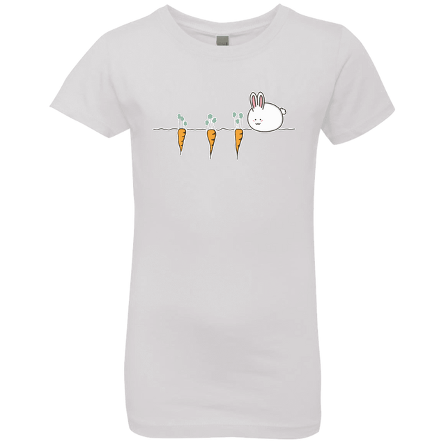 T-Shirts White / YXS Kawaii Rabbit and Carrots Girls Premium T-Shirt