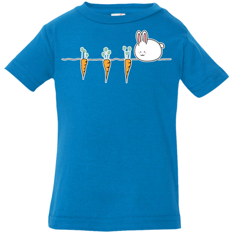 T-Shirts Cobalt / 6 Months Kawaii Rabbit and Carrots Infant Premium T-Shirt