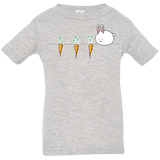 T-Shirts Heather Grey / 6 Months Kawaii Rabbit and Carrots Infant Premium T-Shirt
