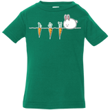 T-Shirts Kelly / 6 Months Kawaii Rabbit and Carrots Infant Premium T-Shirt