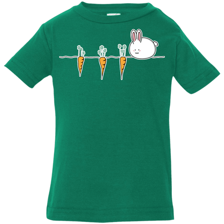 T-Shirts Kelly / 6 Months Kawaii Rabbit and Carrots Infant Premium T-Shirt