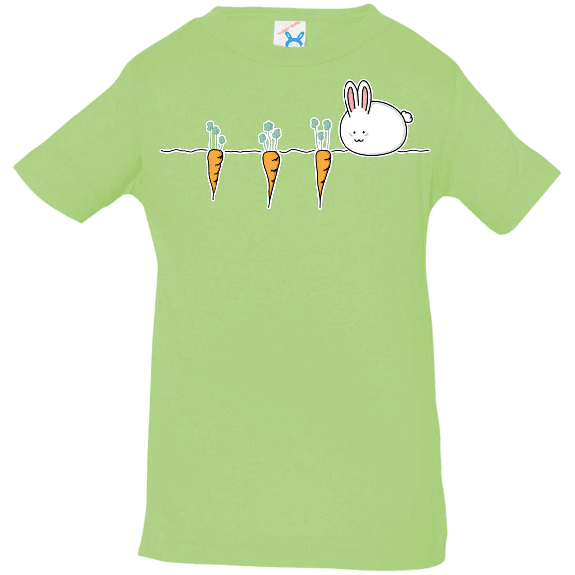 T-Shirts Key Lime / 6 Months Kawaii Rabbit and Carrots Infant Premium T-Shirt