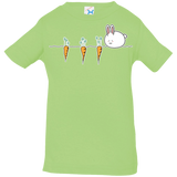 T-Shirts Key Lime / 6 Months Kawaii Rabbit and Carrots Infant Premium T-Shirt
