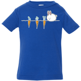 T-Shirts Royal / 6 Months Kawaii Rabbit and Carrots Infant Premium T-Shirt