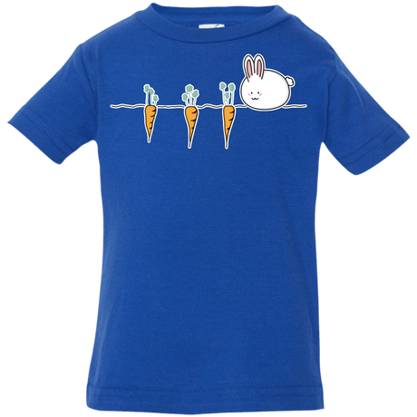 T-Shirts Royal / 6 Months Kawaii Rabbit and Carrots Infant Premium T-Shirt