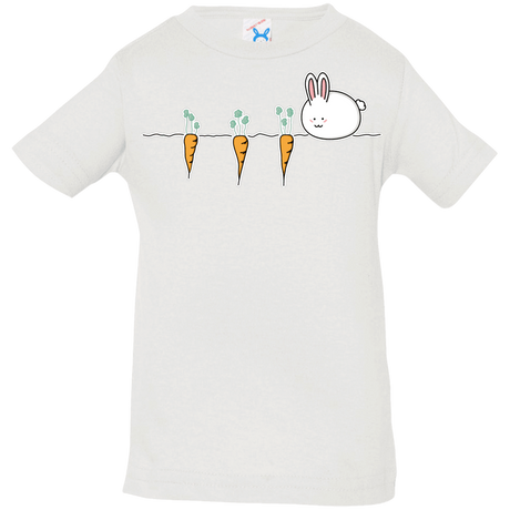 T-Shirts White / 6 Months Kawaii Rabbit and Carrots Infant Premium T-Shirt