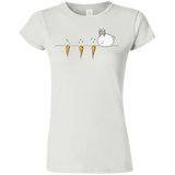 T-Shirts White / S Kawaii Rabbit and Carrots Junior Slimmer-Fit T-Shirt