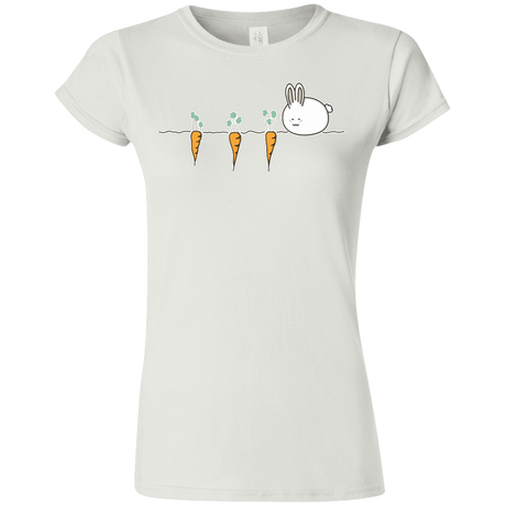 T-Shirts White / S Kawaii Rabbit and Carrots Junior Slimmer-Fit T-Shirt