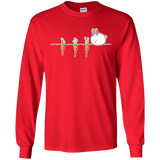 T-Shirts Red / S Kawaii Rabbit and Carrots Men's Long Sleeve T-Shirt