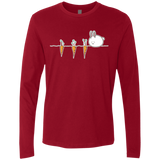 T-Shirts Cardinal / S Kawaii Rabbit and Carrots Men's Premium Long Sleeve