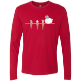 T-Shirts Red / S Kawaii Rabbit and Carrots Men's Premium Long Sleeve