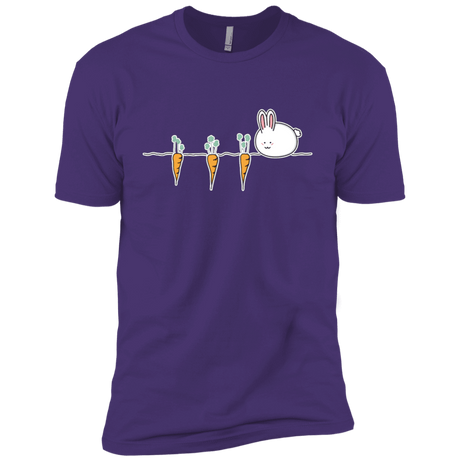 T-Shirts Purple Rush/ / X-Small Kawaii Rabbit and Carrots Men's Premium T-Shirt
