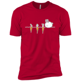 T-Shirts Red / X-Small Kawaii Rabbit and Carrots Men's Premium T-Shirt