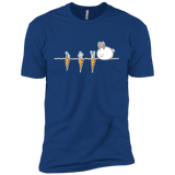 T-Shirts Royal / X-Small Kawaii Rabbit and Carrots Men's Premium T-Shirt