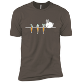 T-Shirts Warm Grey / X-Small Kawaii Rabbit and Carrots Men's Premium T-Shirt
