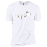 T-Shirts White / X-Small Kawaii Rabbit and Carrots Men's Premium T-Shirt