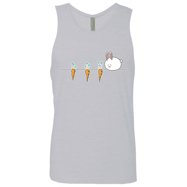 T-Shirts Heather Grey / S Kawaii Rabbit and Carrots Men's Premium Tank Top