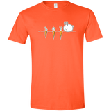 T-Shirts Orange / S Kawaii Rabbit and Carrots Men's Semi-Fitted Softstyle