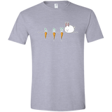 T-Shirts Sport Grey / X-Small Kawaii Rabbit and Carrots Men's Semi-Fitted Softstyle