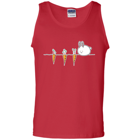T-Shirts Red / S Kawaii Rabbit and Carrots Men's Tank Top