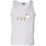 T-Shirts White / S Kawaii Rabbit and Carrots Men's Tank Top