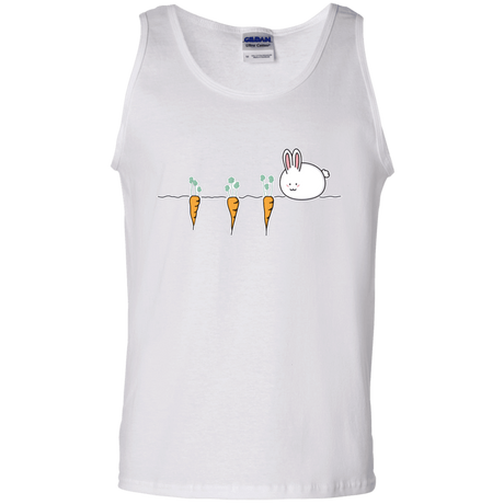 T-Shirts White / S Kawaii Rabbit and Carrots Men's Tank Top