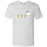 T-Shirts Heather White / S Kawaii Rabbit and Carrots Men's Triblend T-Shirt