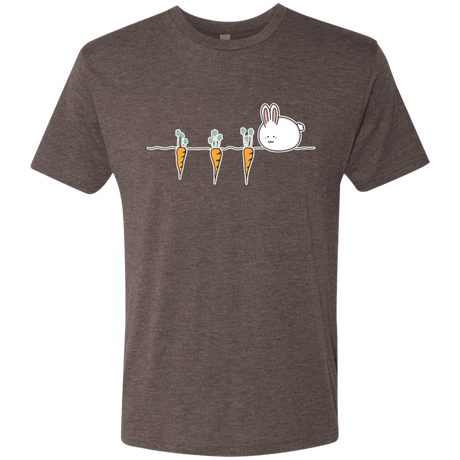 T-Shirts Macchiato / S Kawaii Rabbit and Carrots Men's Triblend T-Shirt