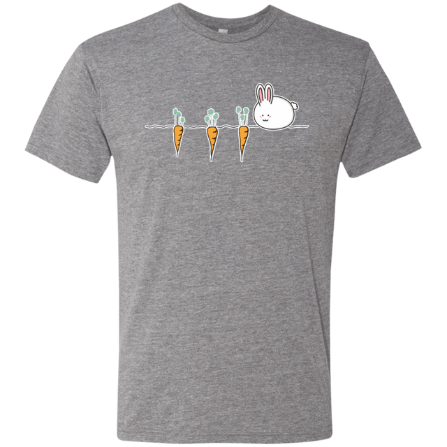 T-Shirts Premium Heather / S Kawaii Rabbit and Carrots Men's Triblend T-Shirt