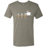 T-Shirts Venetian Grey / S Kawaii Rabbit and Carrots Men's Triblend T-Shirt