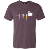 T-Shirts Vintage Purple / S Kawaii Rabbit and Carrots Men's Triblend T-Shirt