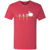 T-Shirts Vintage Red / S Kawaii Rabbit and Carrots Men's Triblend T-Shirt