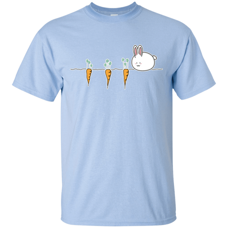 T-Shirts Light Blue / S Kawaii Rabbit and Carrots T-Shirt