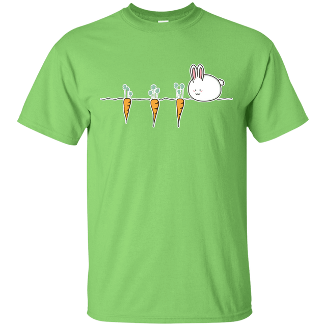T-Shirts Lime / S Kawaii Rabbit and Carrots T-Shirt