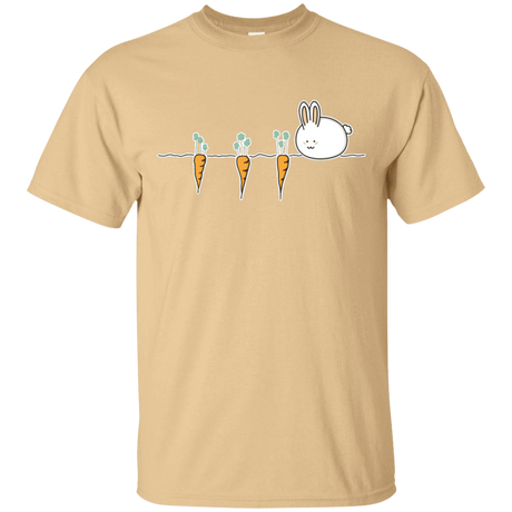 T-Shirts Vegas Gold / S Kawaii Rabbit and Carrots T-Shirt