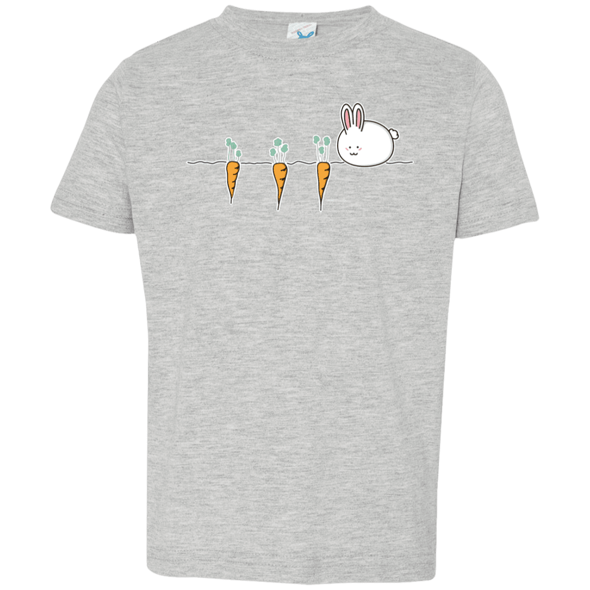 T-Shirts Heather Grey / 2T Kawaii Rabbit and Carrots Toddler Premium T-Shirt