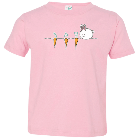 T-Shirts Pink / 2T Kawaii Rabbit and Carrots Toddler Premium T-Shirt