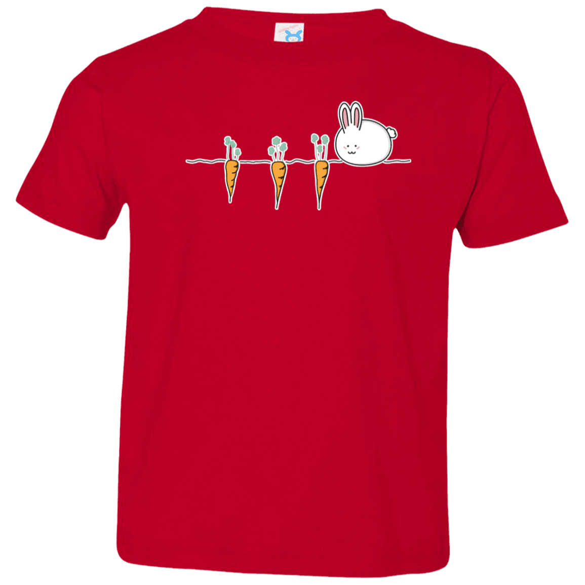 T-Shirts Red / 2T Kawaii Rabbit and Carrots Toddler Premium T-Shirt