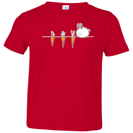 T-Shirts Red / 2T Kawaii Rabbit and Carrots Toddler Premium T-Shirt