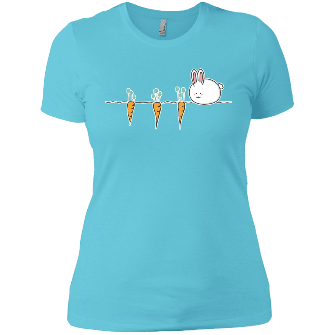 T-Shirts Cancun / X-Small Kawaii Rabbit and Carrots Women's Premium T-Shirt