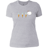 T-Shirts Heather Grey / X-Small Kawaii Rabbit and Carrots Women's Premium T-Shirt
