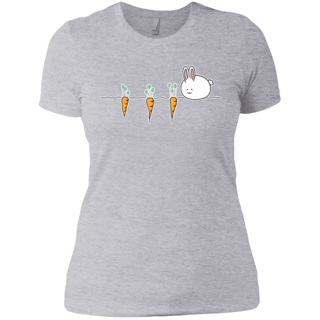 T-Shirts Heather Grey / X-Small Kawaii Rabbit and Carrots Women's Premium T-Shirt