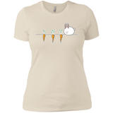 T-Shirts Ivory/ / X-Small Kawaii Rabbit and Carrots Women's Premium T-Shirt