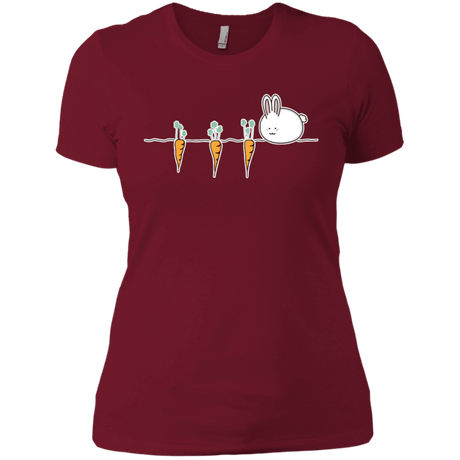 T-Shirts Scarlet / S Kawaii Rabbit and Carrots Women's Premium T-Shirt