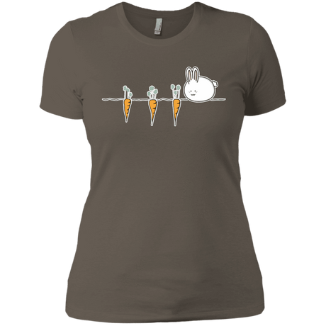 T-Shirts Warm Grey / X-Small Kawaii Rabbit and Carrots Women's Premium T-Shirt