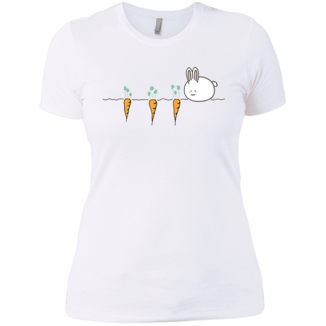 T-Shirts White / X-Small Kawaii Rabbit and Carrots Women's Premium T-Shirt