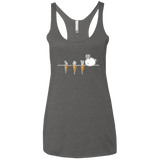 T-Shirts Premium Heather / X-Small Kawaii Rabbit and Carrots Women's Triblend Racerback Tank