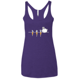 T-Shirts Purple Rush / X-Small Kawaii Rabbit and Carrots Women's Triblend Racerback Tank