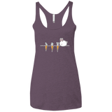 T-Shirts Vintage Purple / X-Small Kawaii Rabbit and Carrots Women's Triblend Racerback Tank