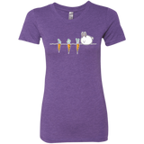 T-Shirts Purple Rush / S Kawaii Rabbit and Carrots Women's Triblend T-Shirt